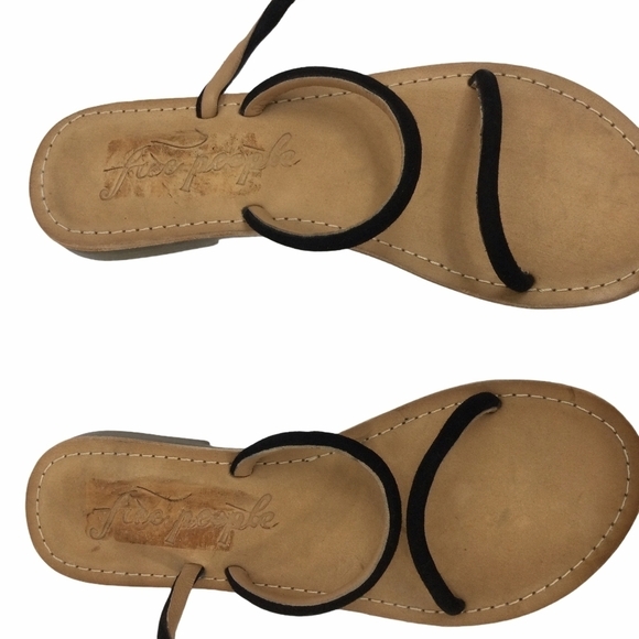 Free People Havana Black Suede Gladiator Sandals - Picture 10 of 16